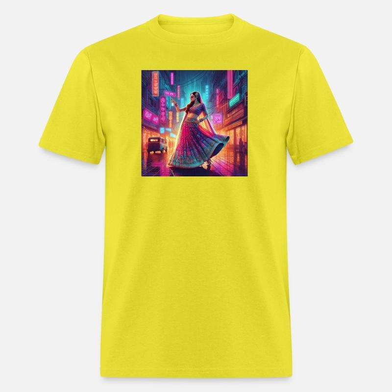 Neon City Glamour Indian Dress