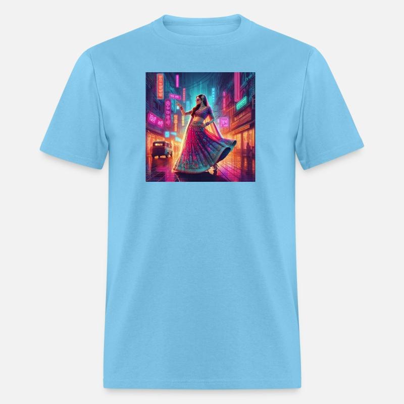 Neon City Glamour Indian Dress