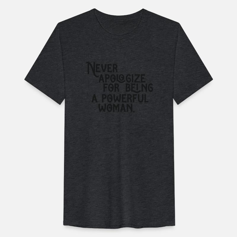 NEVER APOLOGIZE FOR BELNG A POWERFUL WOMAN