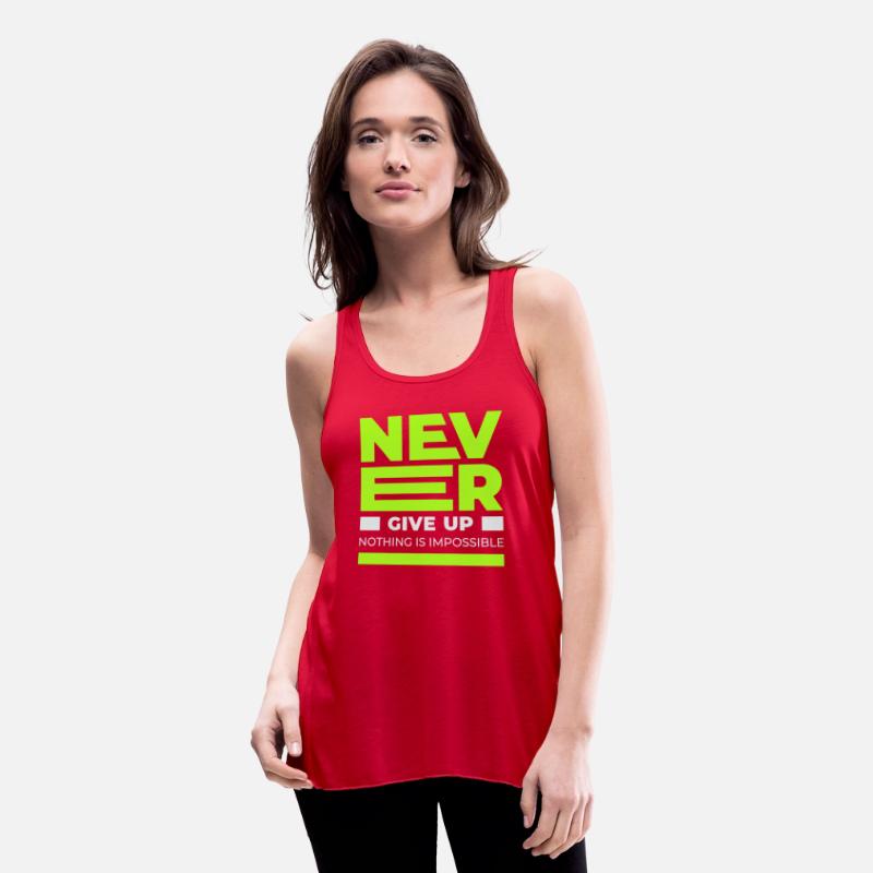 Never Give up T-shirt Men's Premium Tank Top