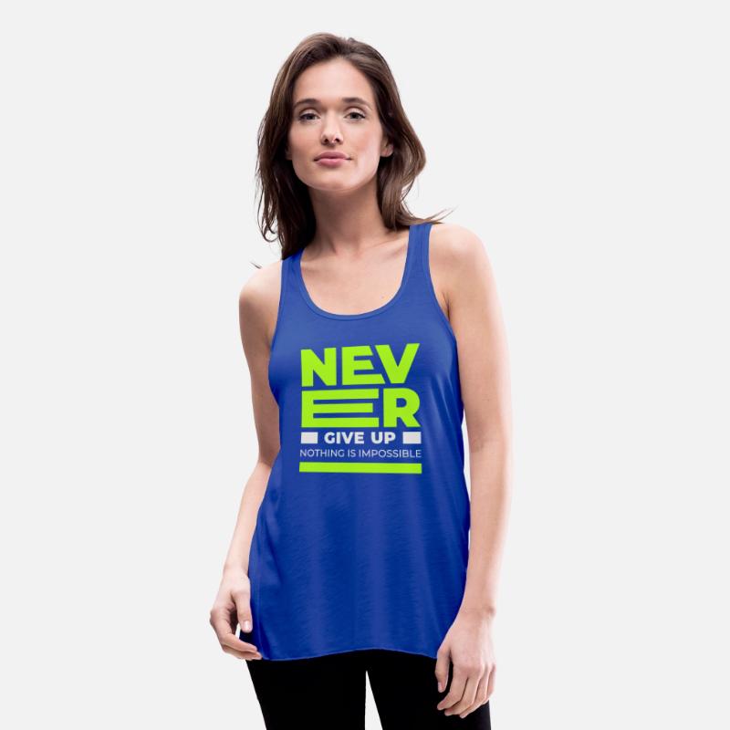 Never Give up T-shirt Men's Premium Tank Top