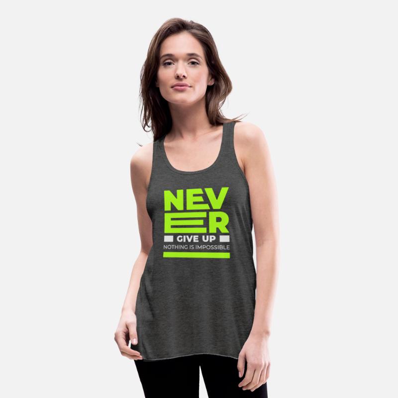 Never Give up T-shirt Men's Premium Tank Top