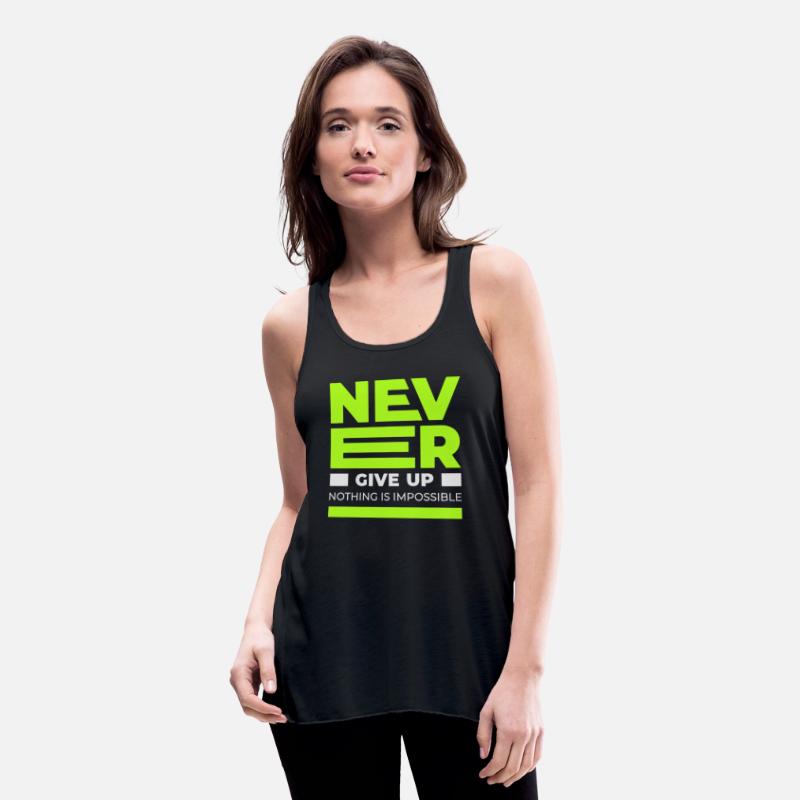 Never Give up T-shirt Men's Premium Tank Top