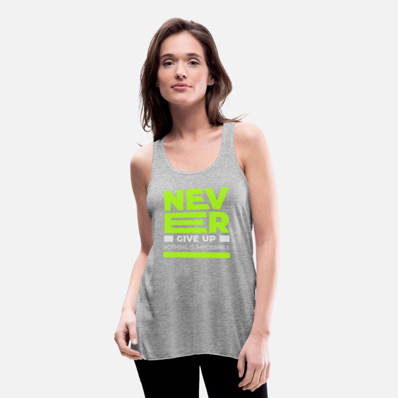 Never Give up T-shirt Men's Premium Tank Top
