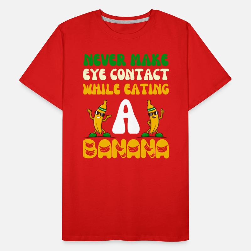 never make eye contact while eating a banana Funny