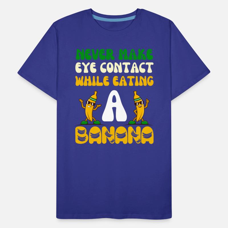 never make eye contact while eating a banana Funny