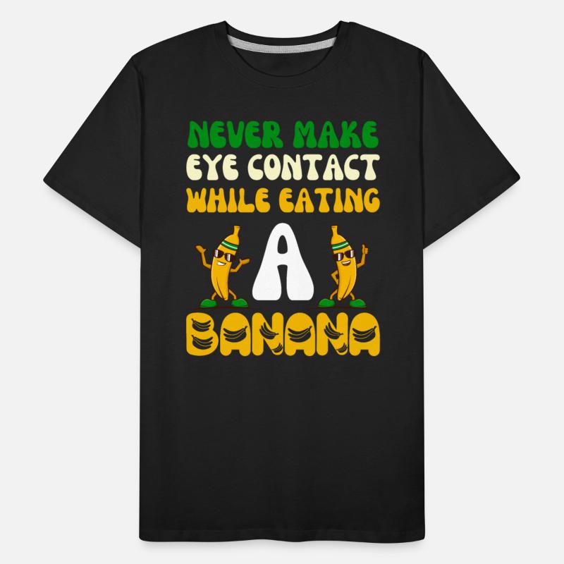 never make eye contact while eating a banana Funny