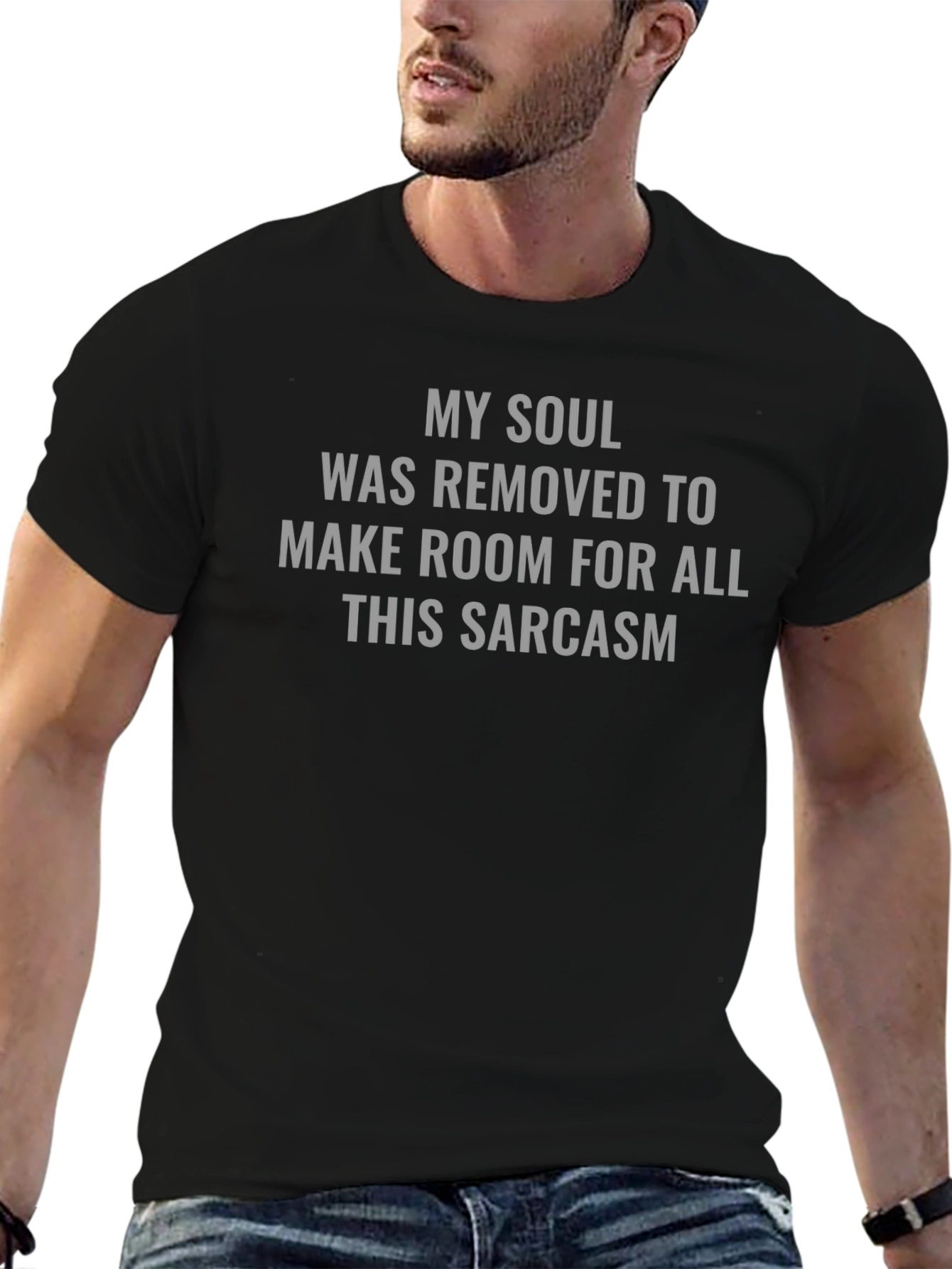 Sarcastic Soul Graphic Tee - Black