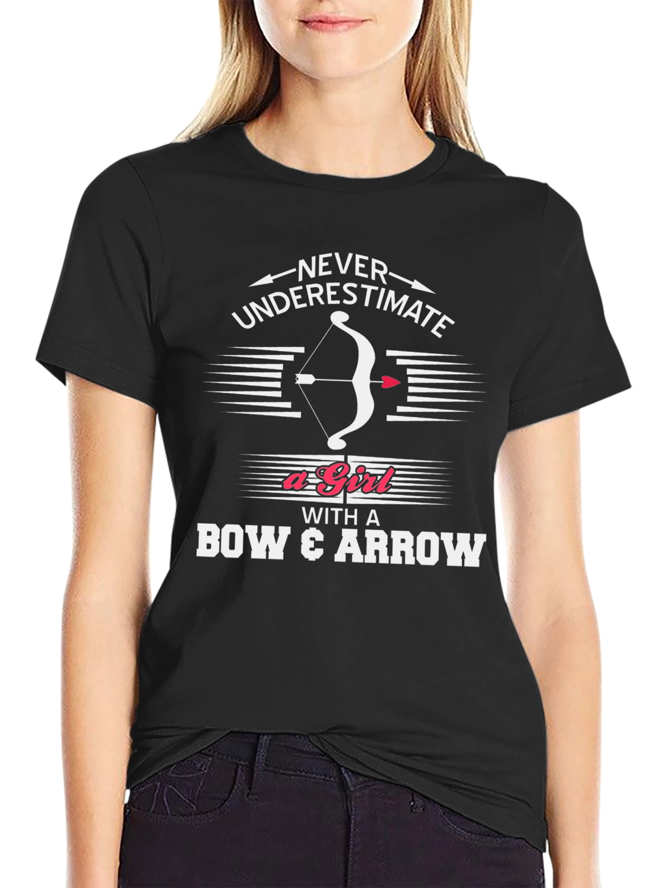 Archery Girls T-Shirt - Never Underestimate