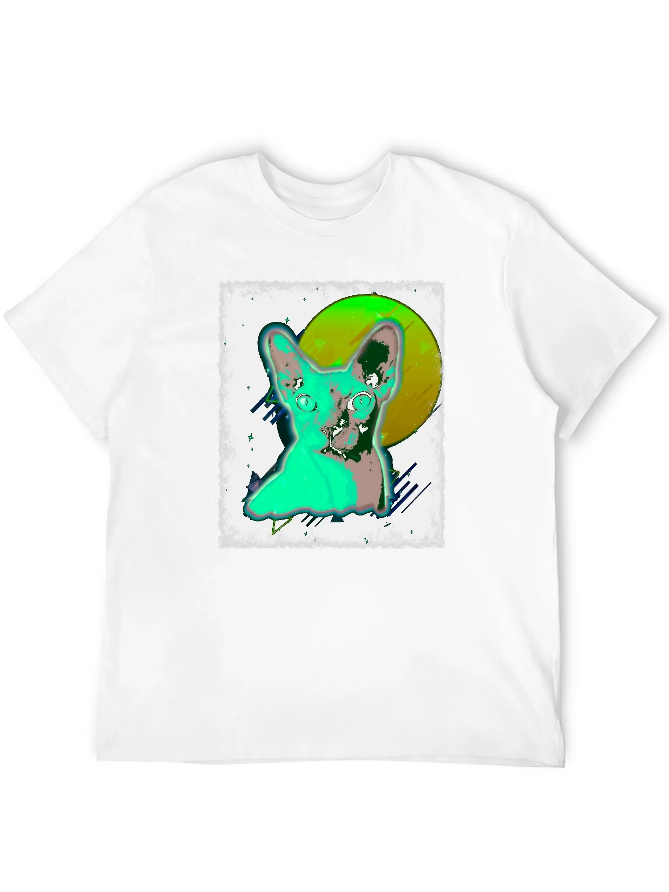 Cool Cat Graphic Tee - Black Unisex T-Shirt