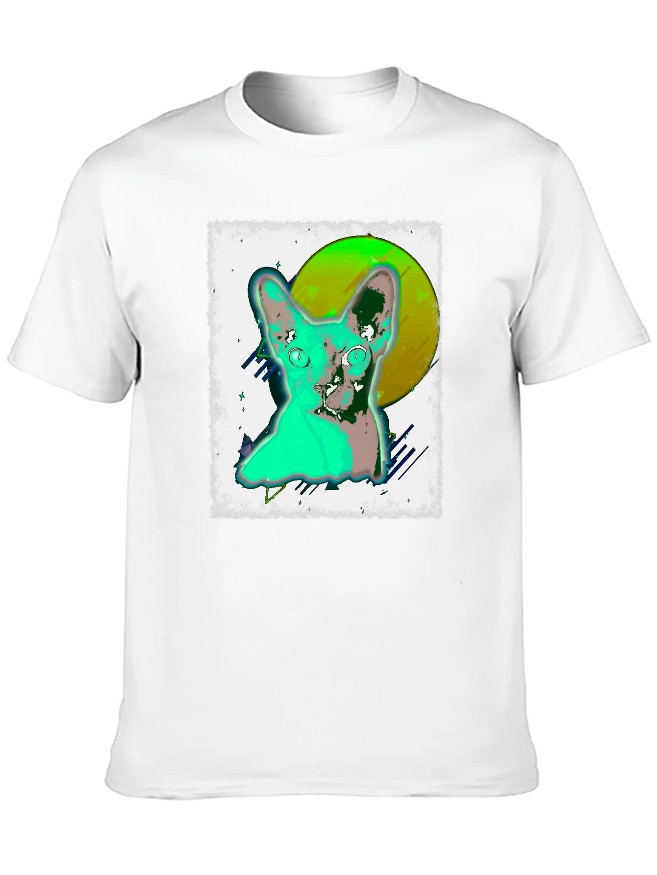 Cool Cat Graphic Tee - Black Unisex T-Shirt