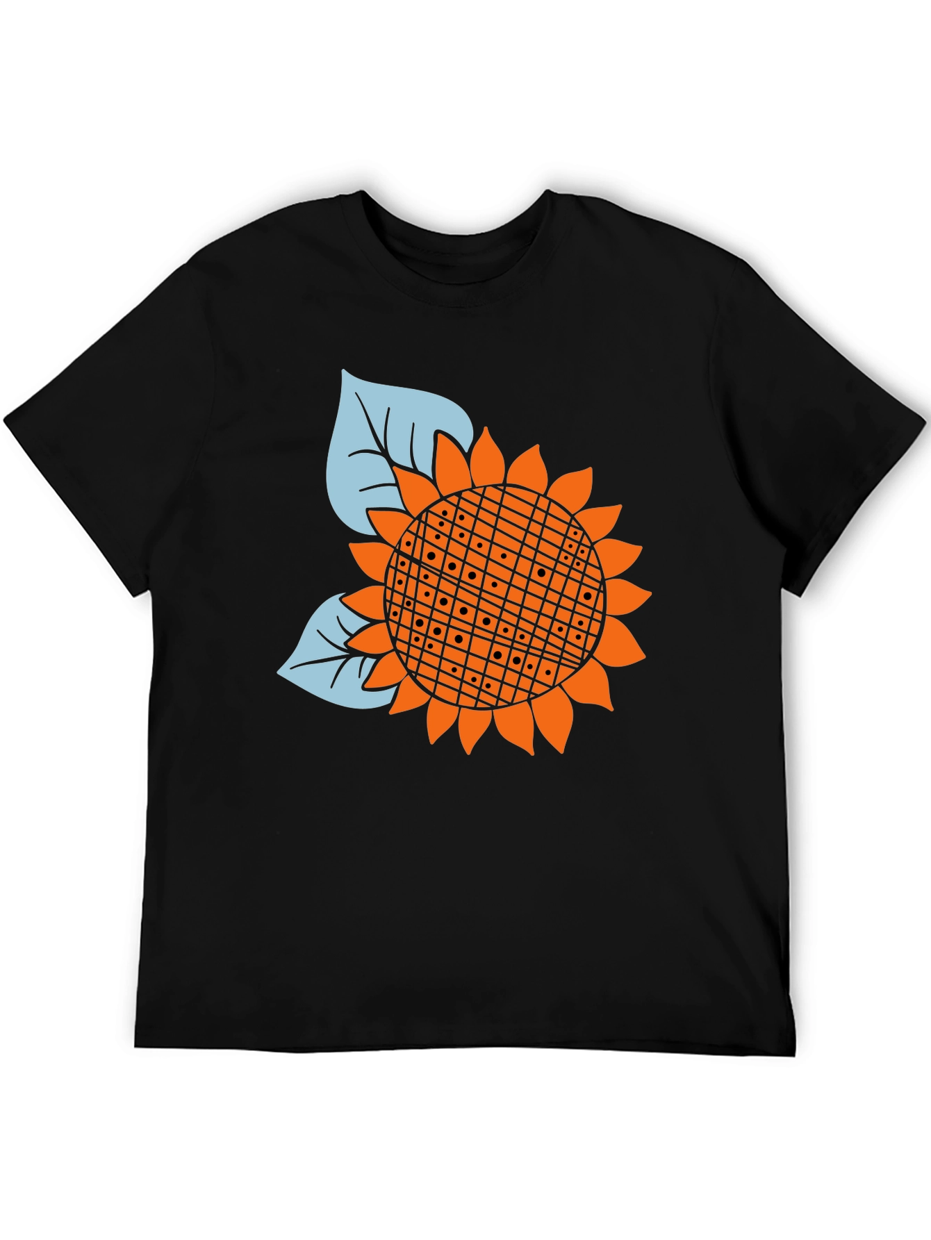 Sunflower Graphic Black Tee