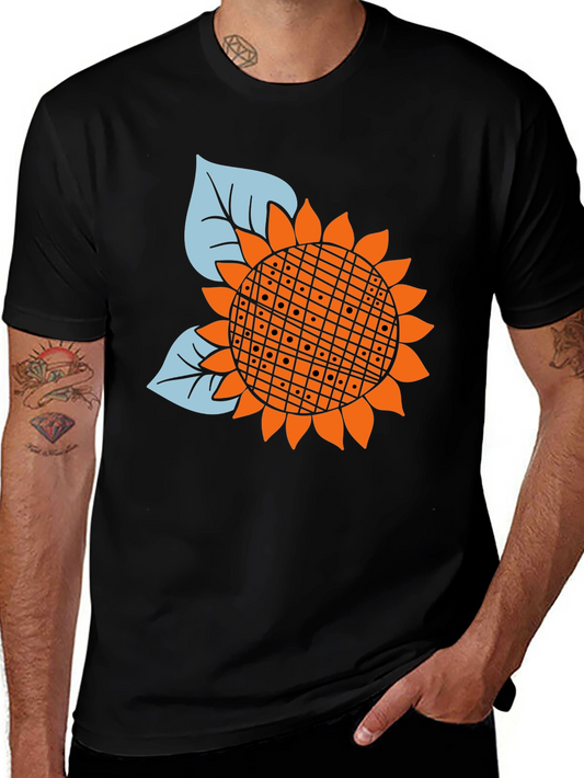 Sunflower Graphic Black Tee