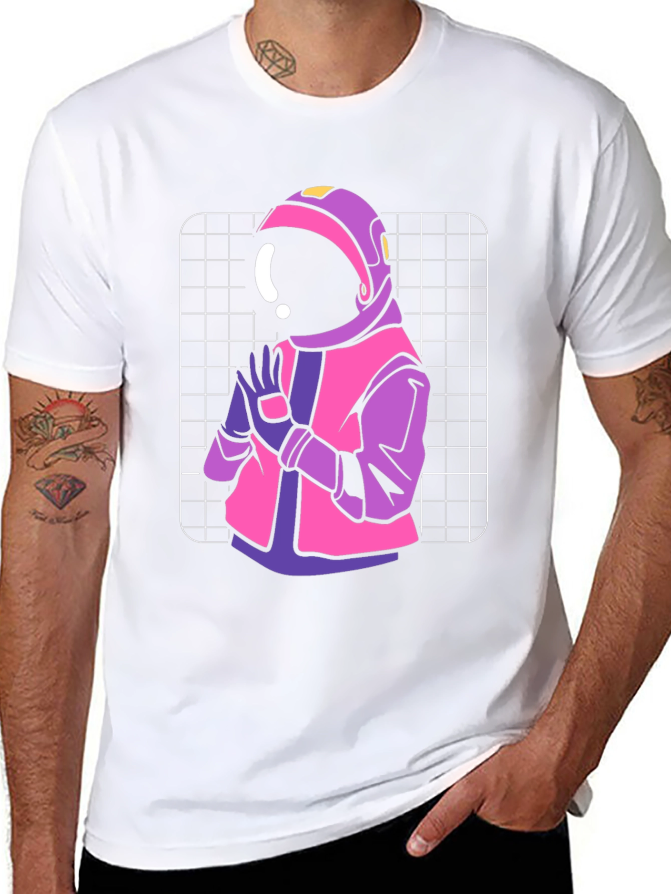 Retro Astronaut Graphic T-Shirt