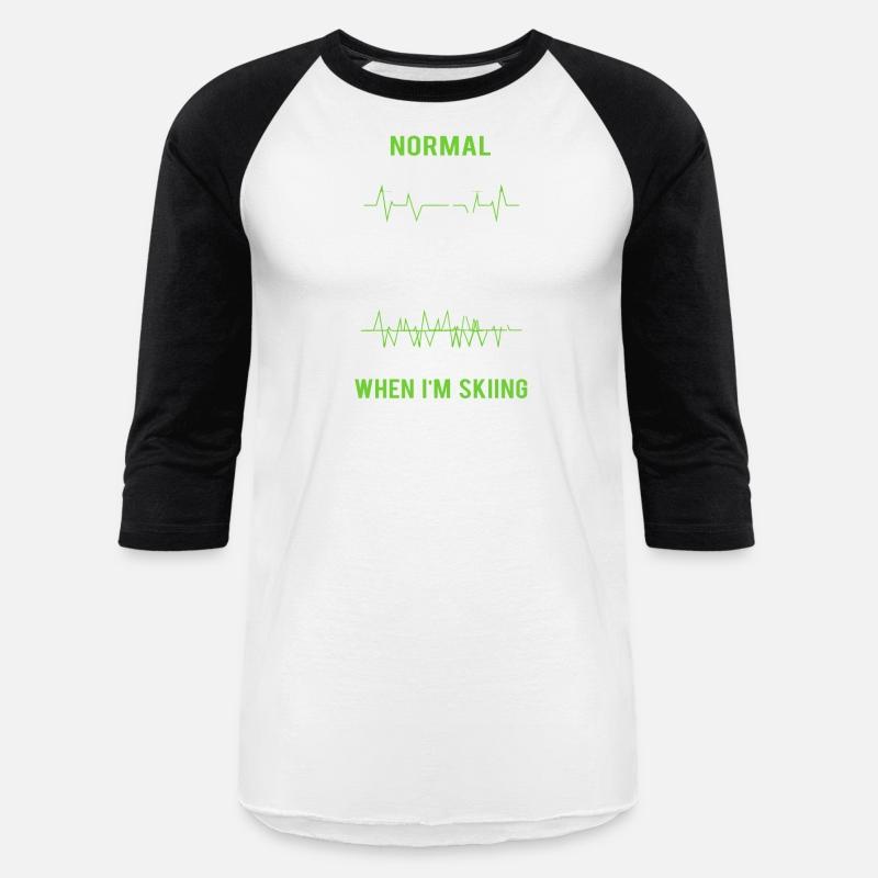 Normal Heartbeat funny skiing t shirt design