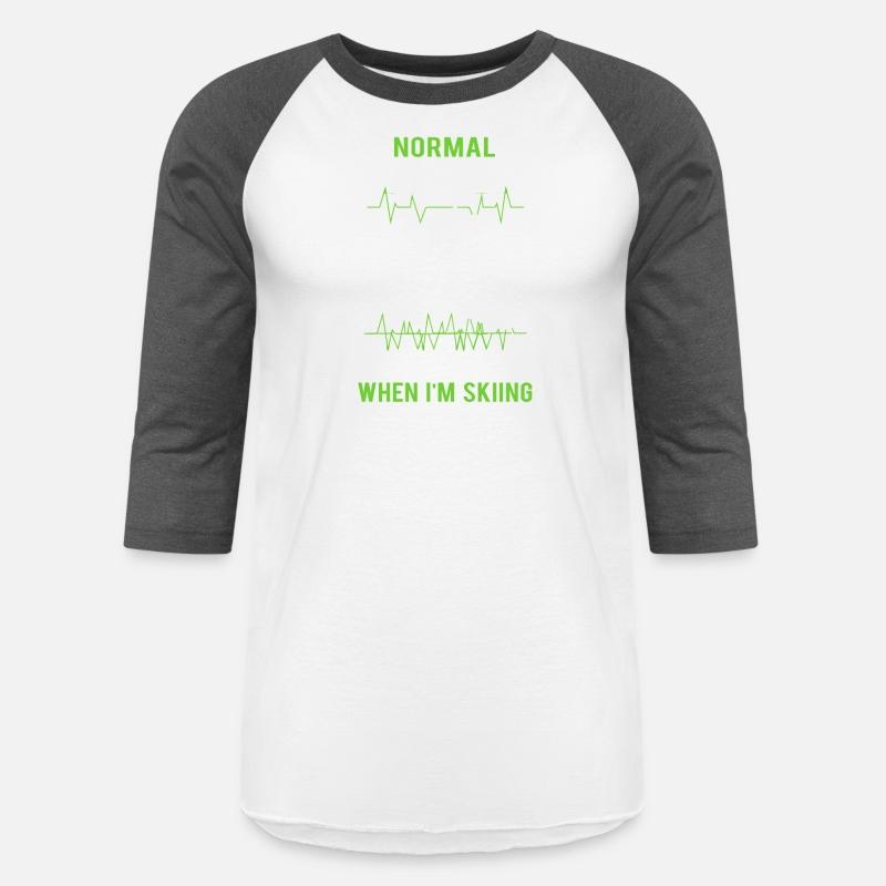 Normal Heartbeat funny skiing t shirt design