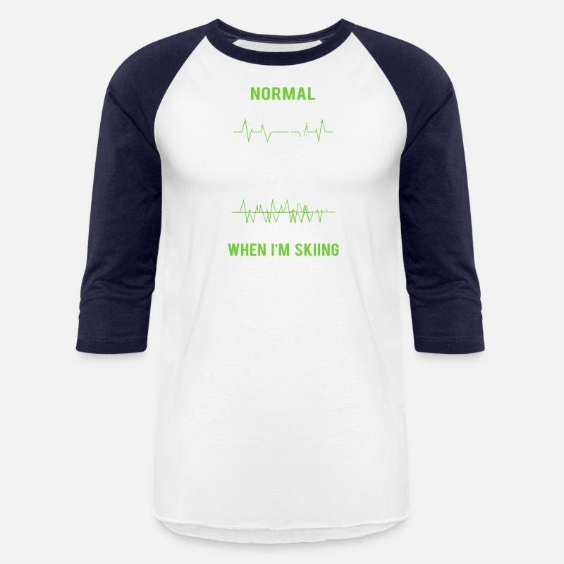 Normal Heartbeat funny skiing t shirt design