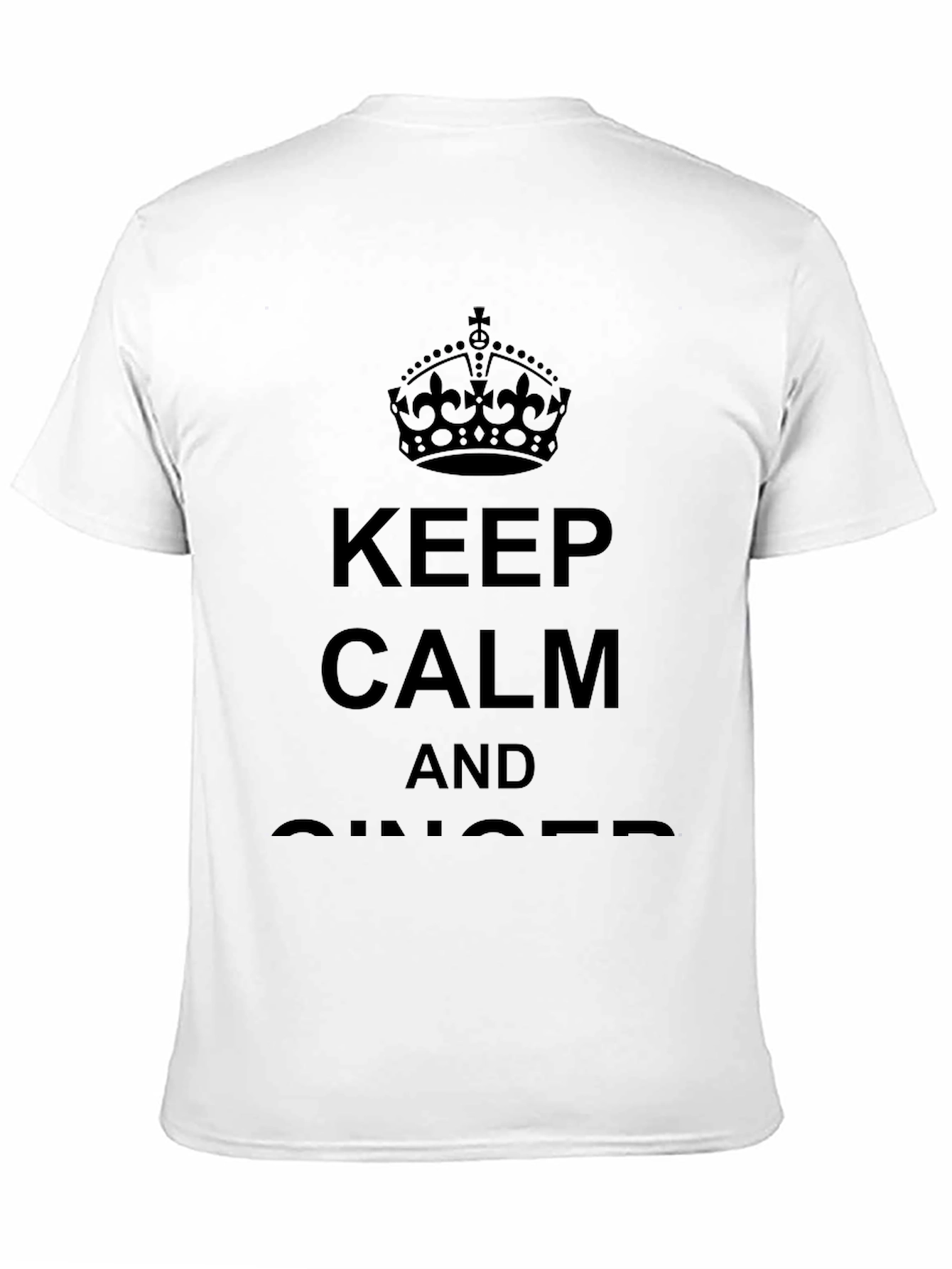 Keep Calm And Ginger Black T-Shirt