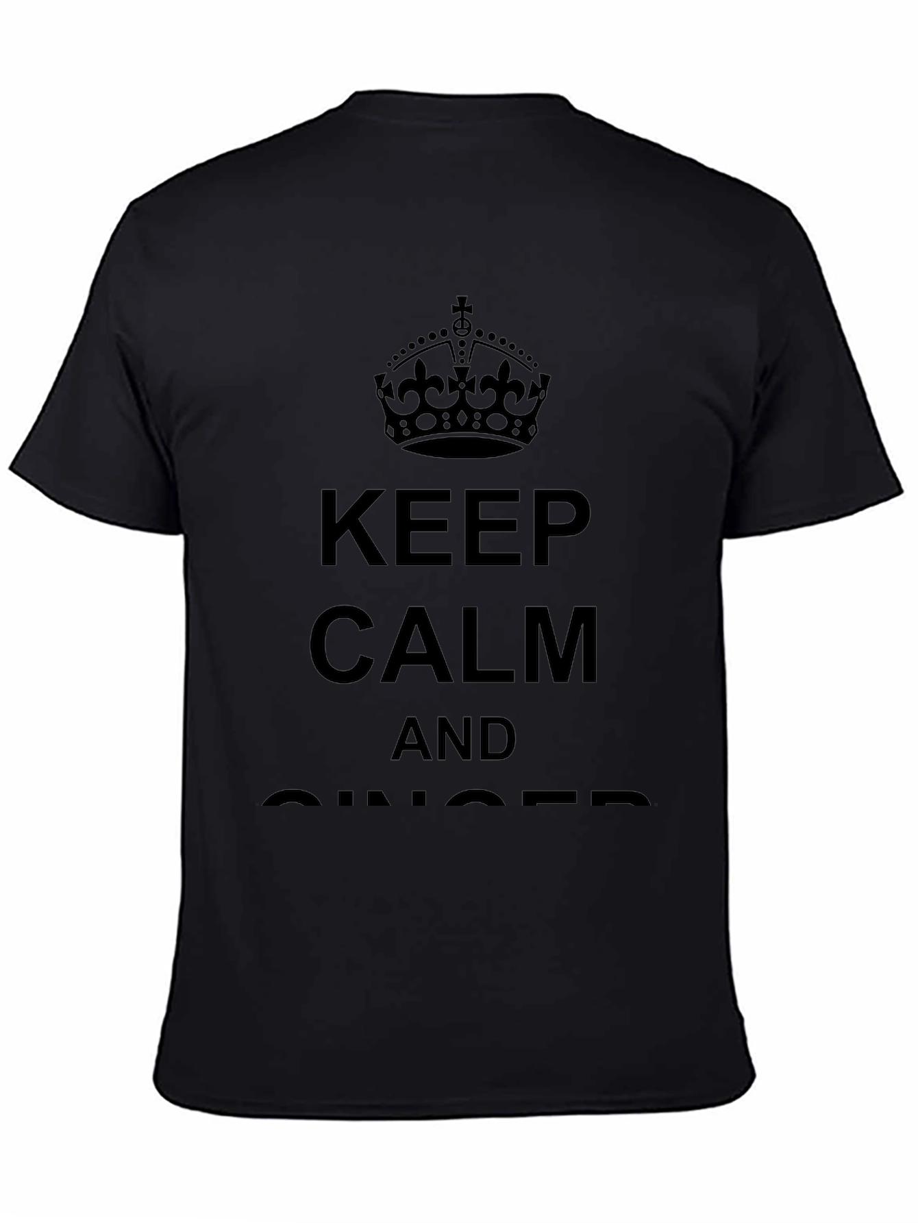 Keep Calm And Ginger Black T-Shirt