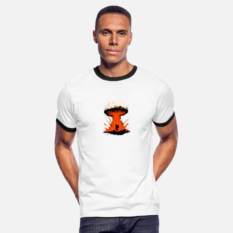 Nuclear Explosion Mushroom Cloud War Soldiers