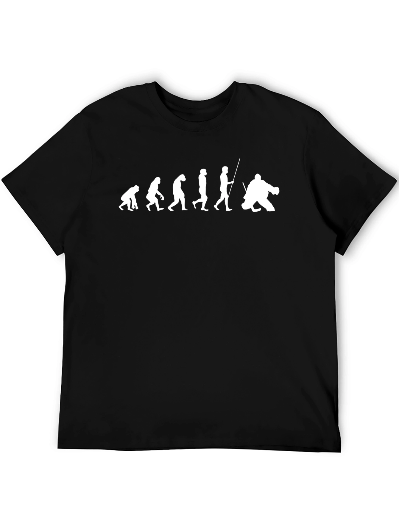 Evolution to Hockey Player T-Shirt - Black