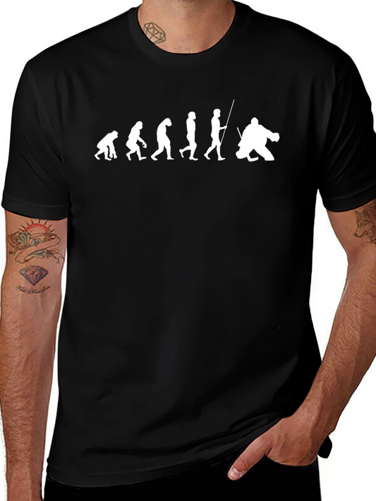 Evolution to Hockey Player T-Shirt - Black