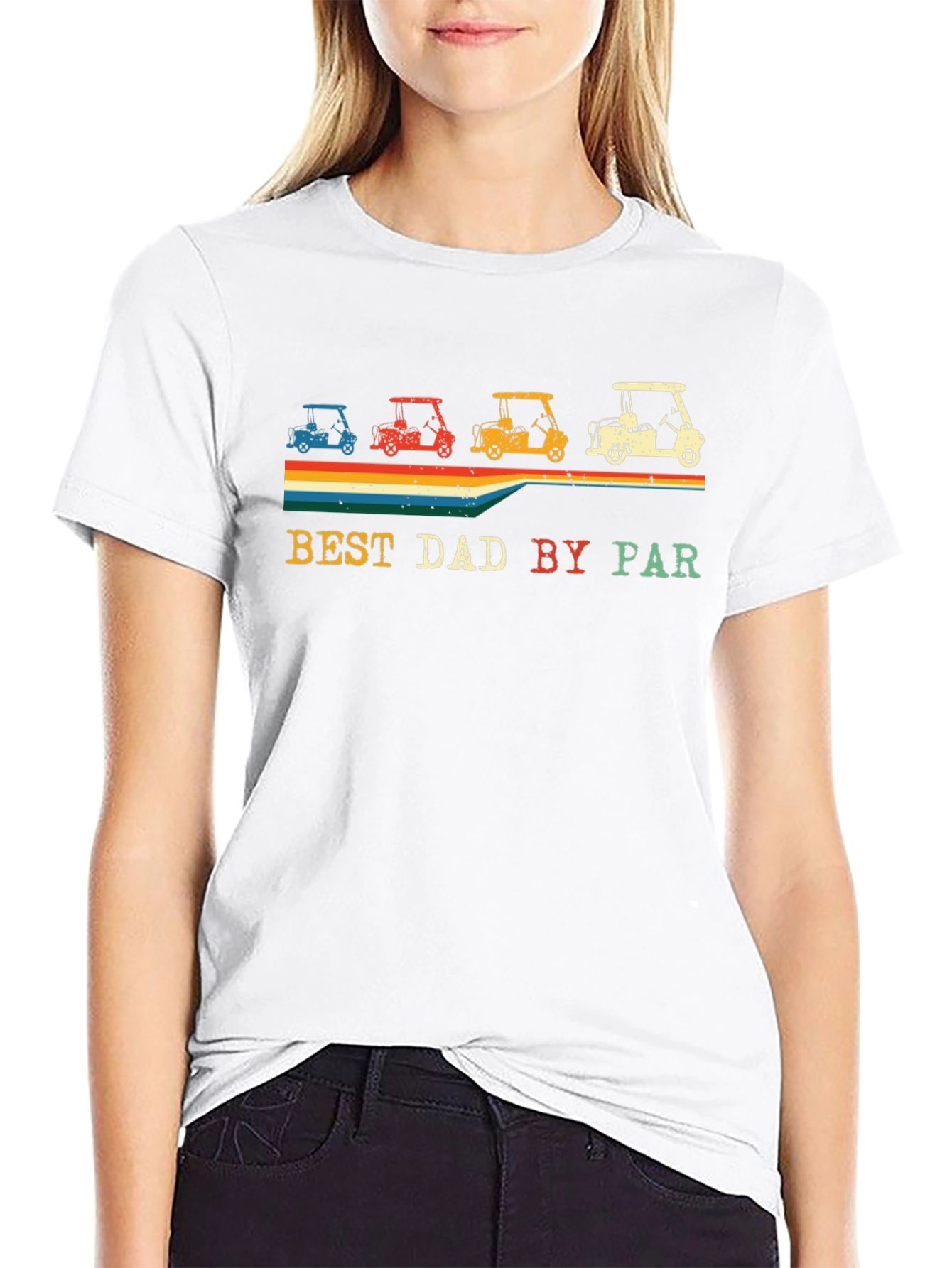 Best Dad By Par Golf Cart T-Shirt