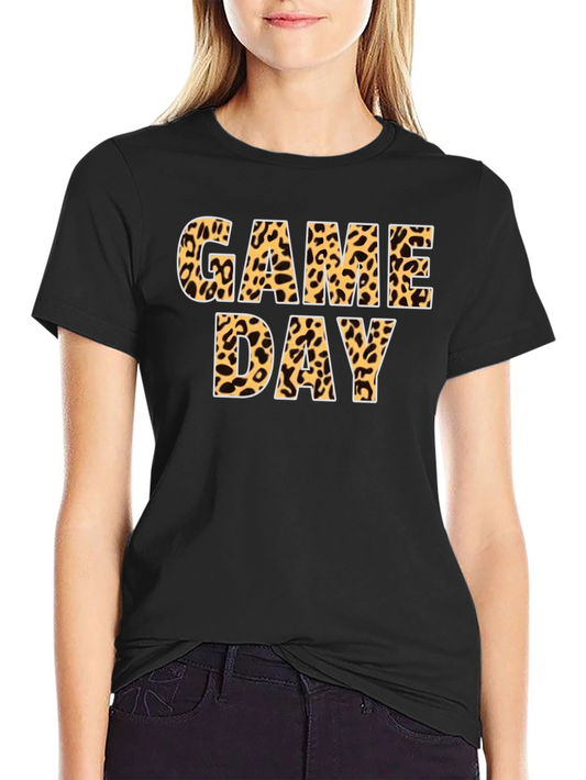Game Day Leopard Print T-Shirt