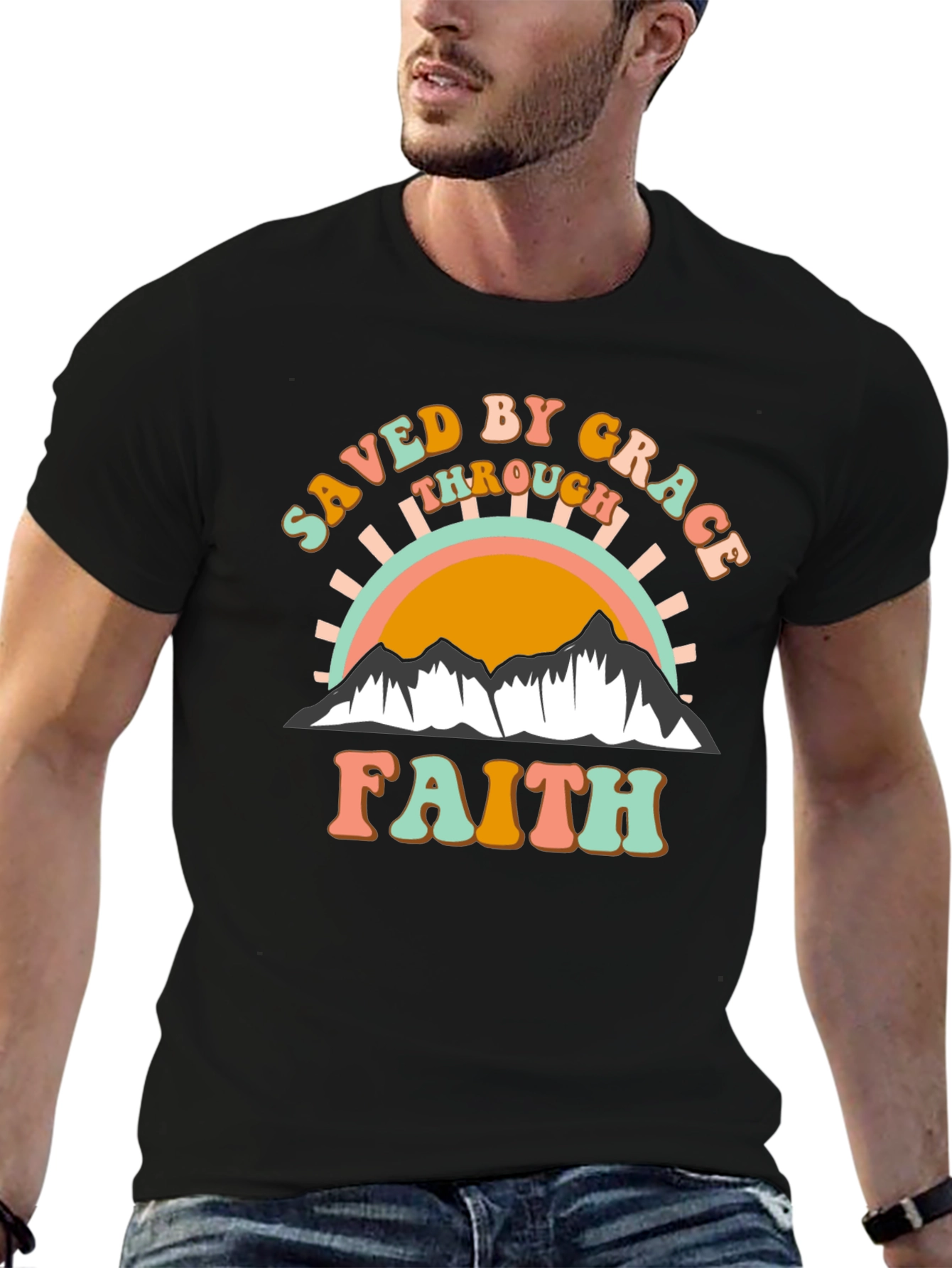 Saved By Grace T-Shirt - Christian Faith Apparel