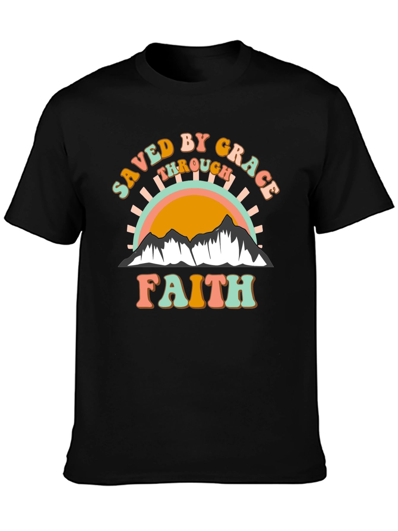 Saved By Grace T-Shirt - Christian Faith Apparel