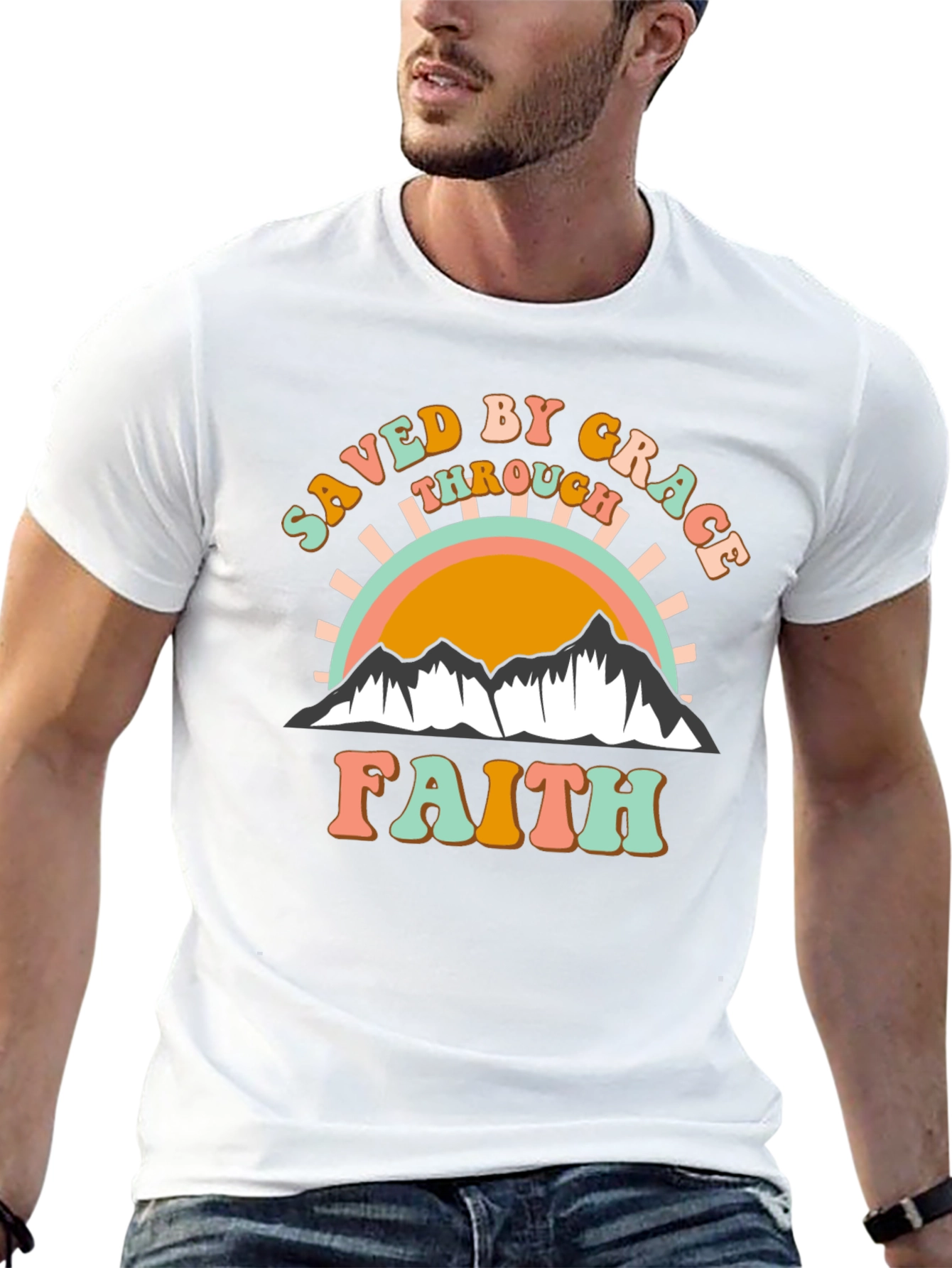 Saved By Grace T-Shirt - Christian Faith Apparel