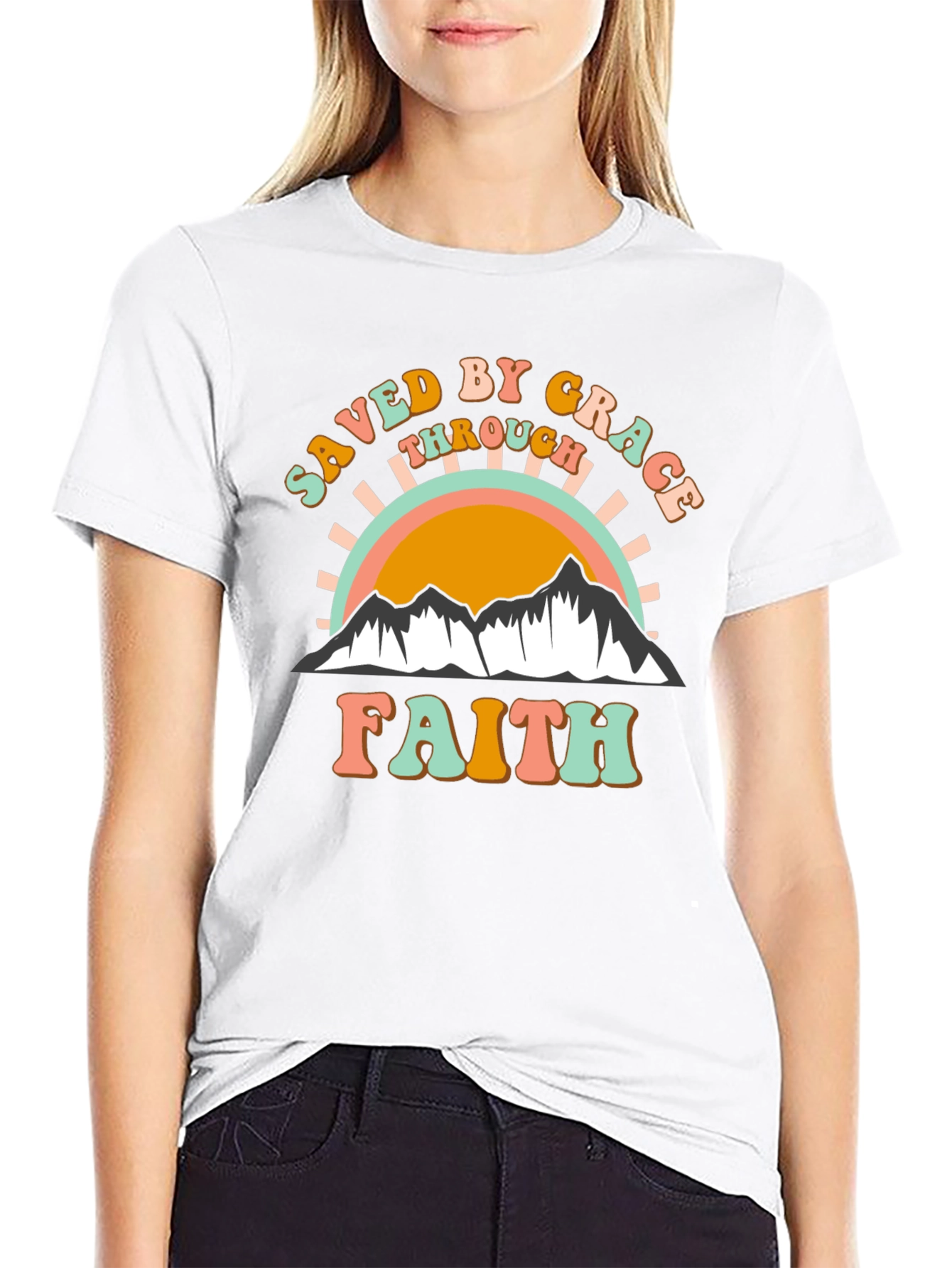 Saved By Grace T-Shirt - Christian Faith Apparel