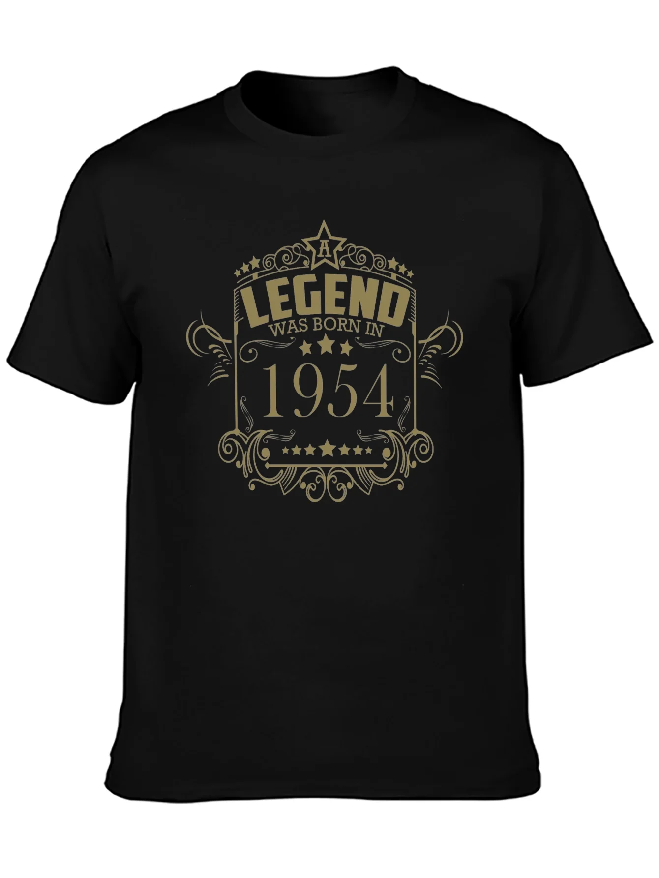 Legend Born in 1954 Black Graphic Tee