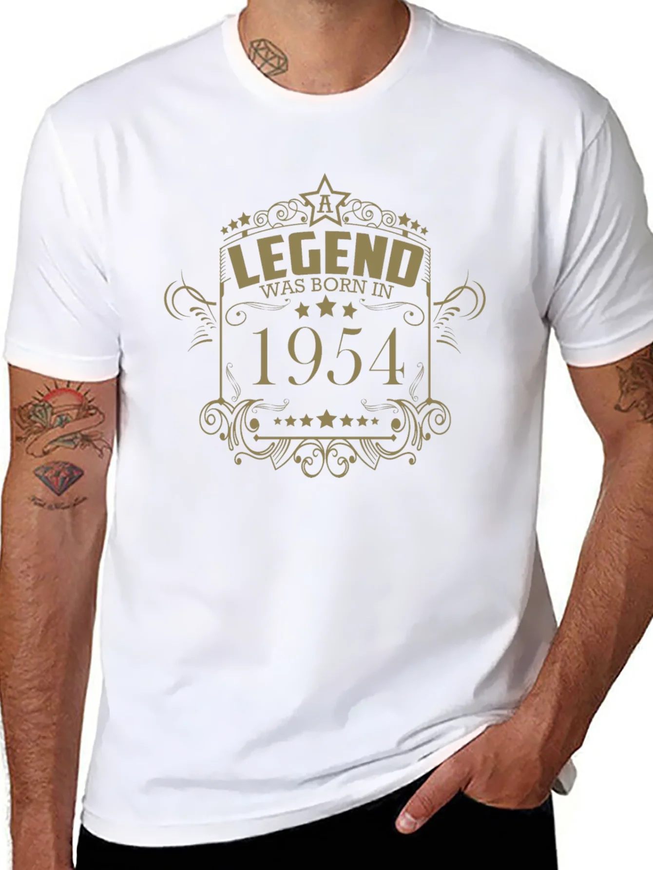 Legend Born in 1954 Black Graphic Tee