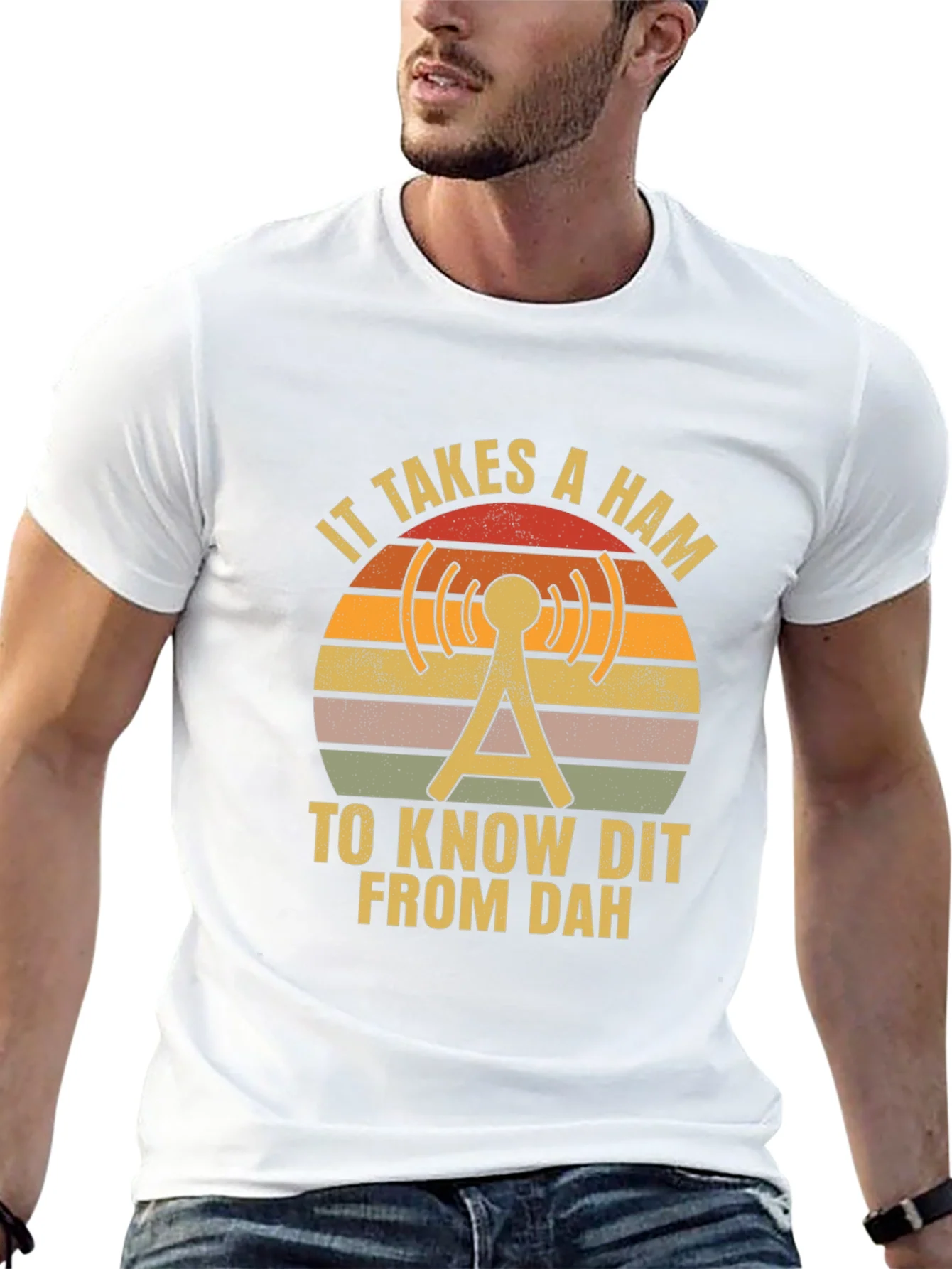 Ham Radio Operator T-Shirt - Dit Dah