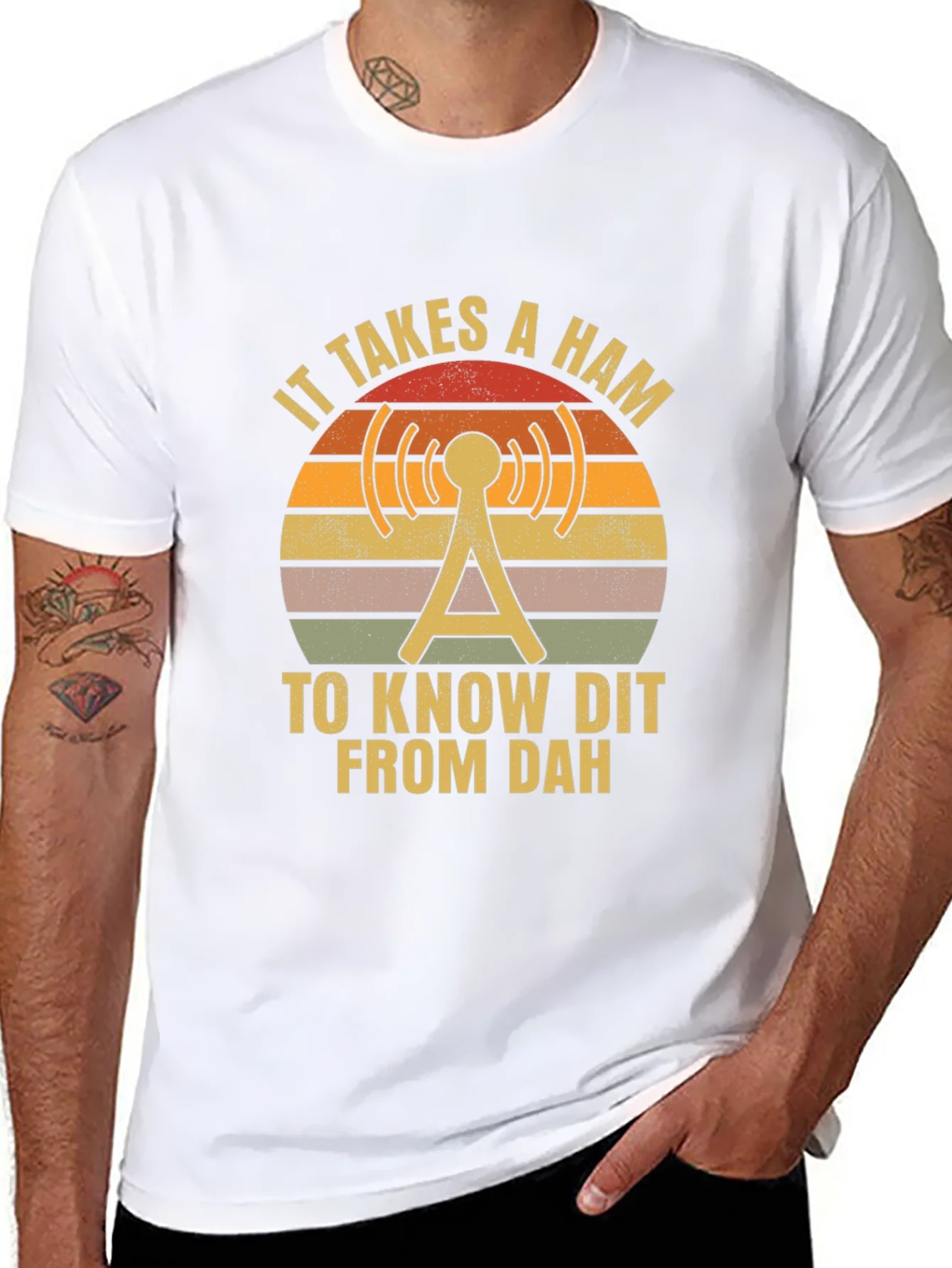 Ham Radio Operator T-Shirt - Dit Dah
