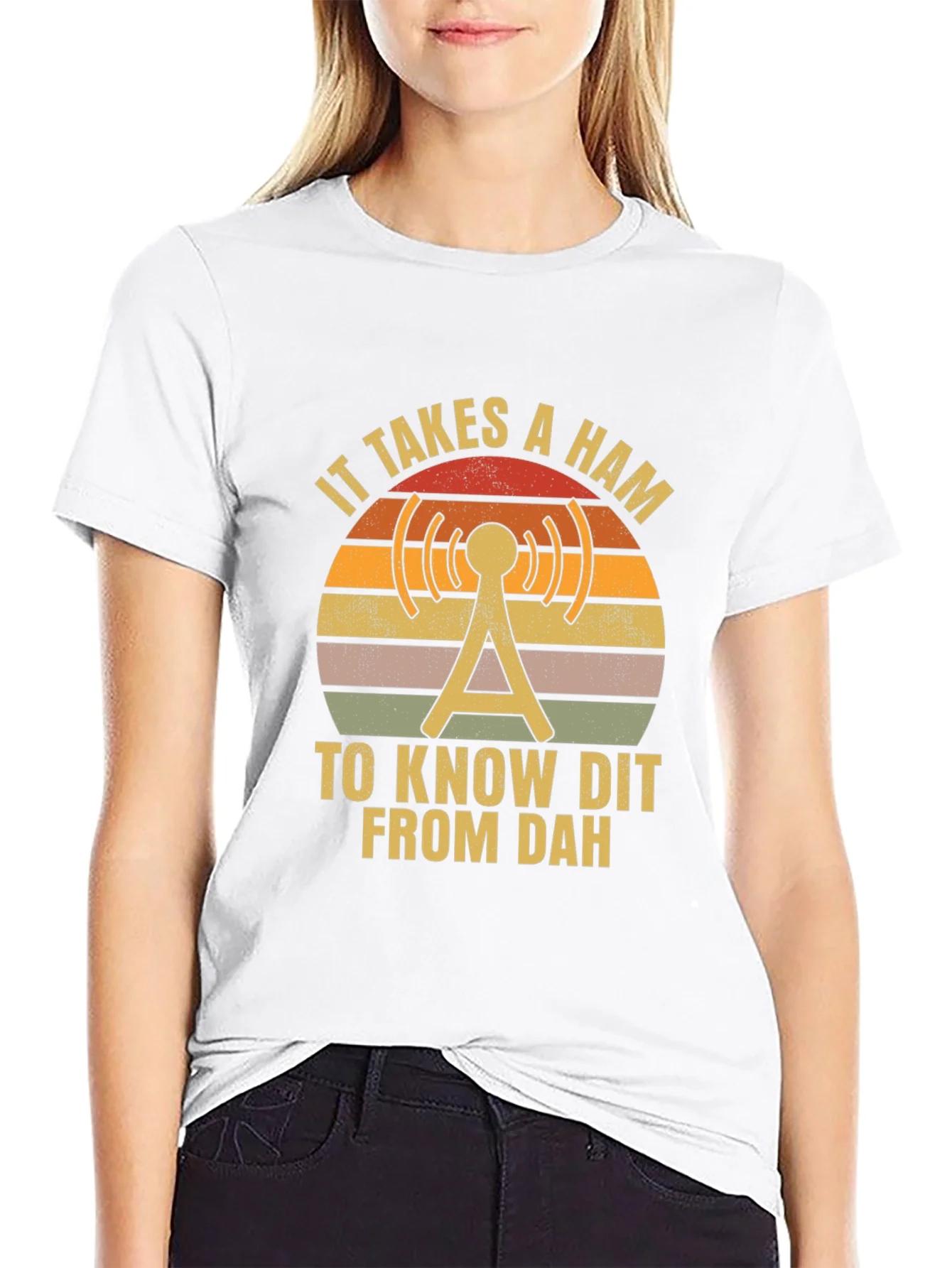 Ham Radio Operator T-Shirt - Dit Dah