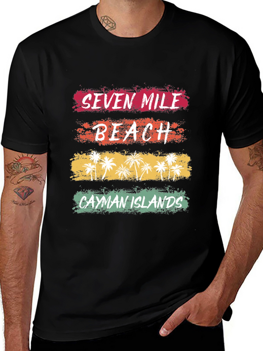 Seven Mile Beach Cayman Islands Graphic Tee