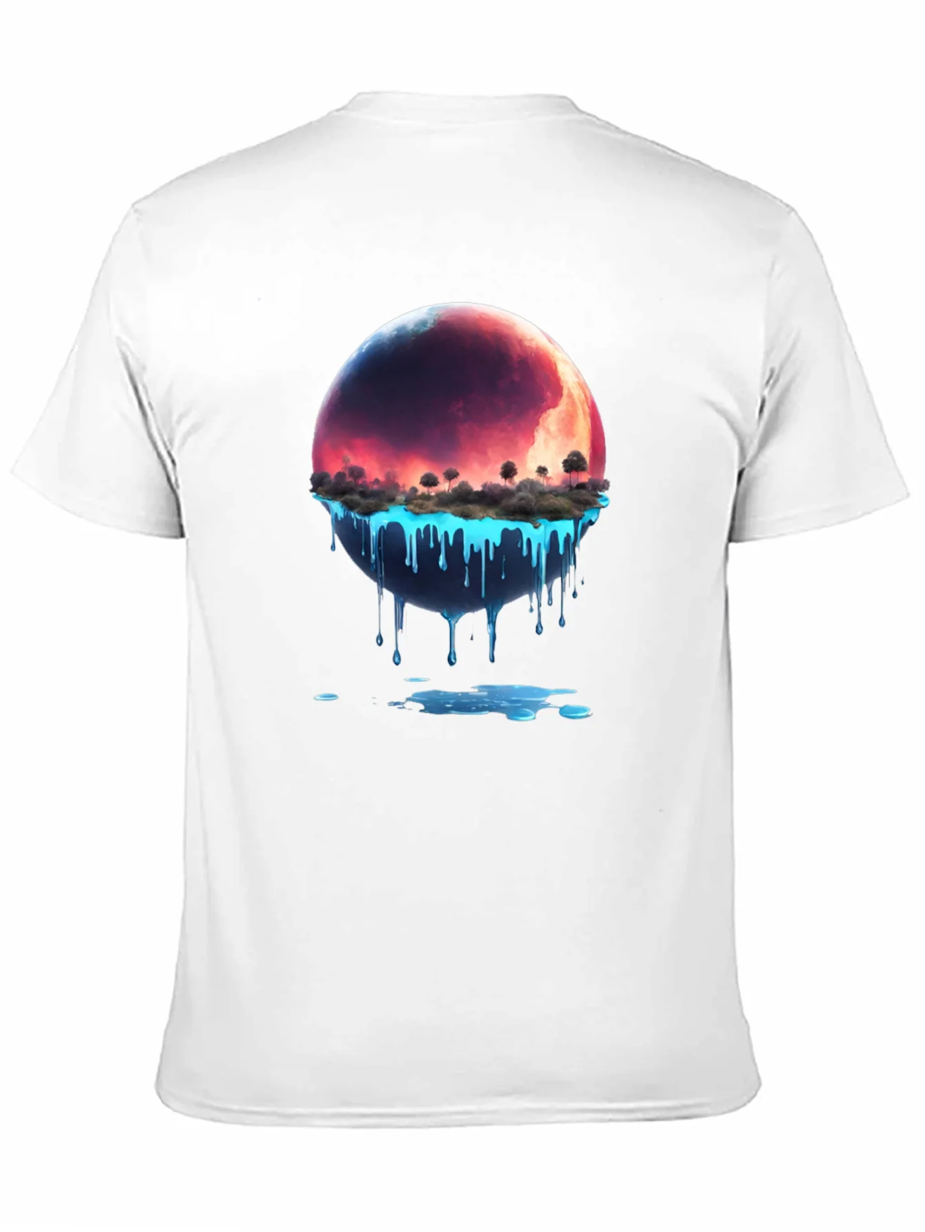 Melting Planet Graphic Tee - Unique Design