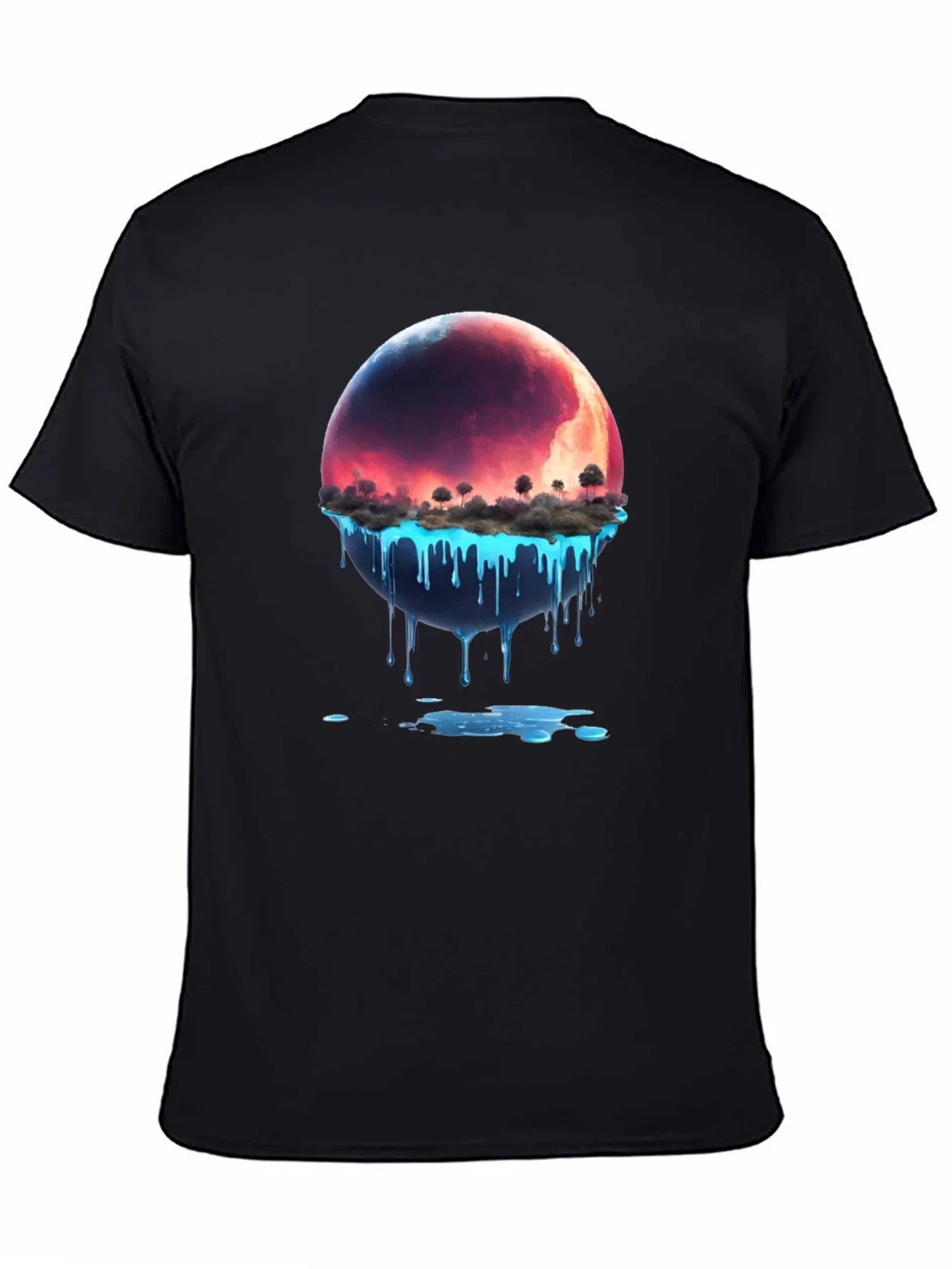 Melting Planet Graphic Tee - Unique Design