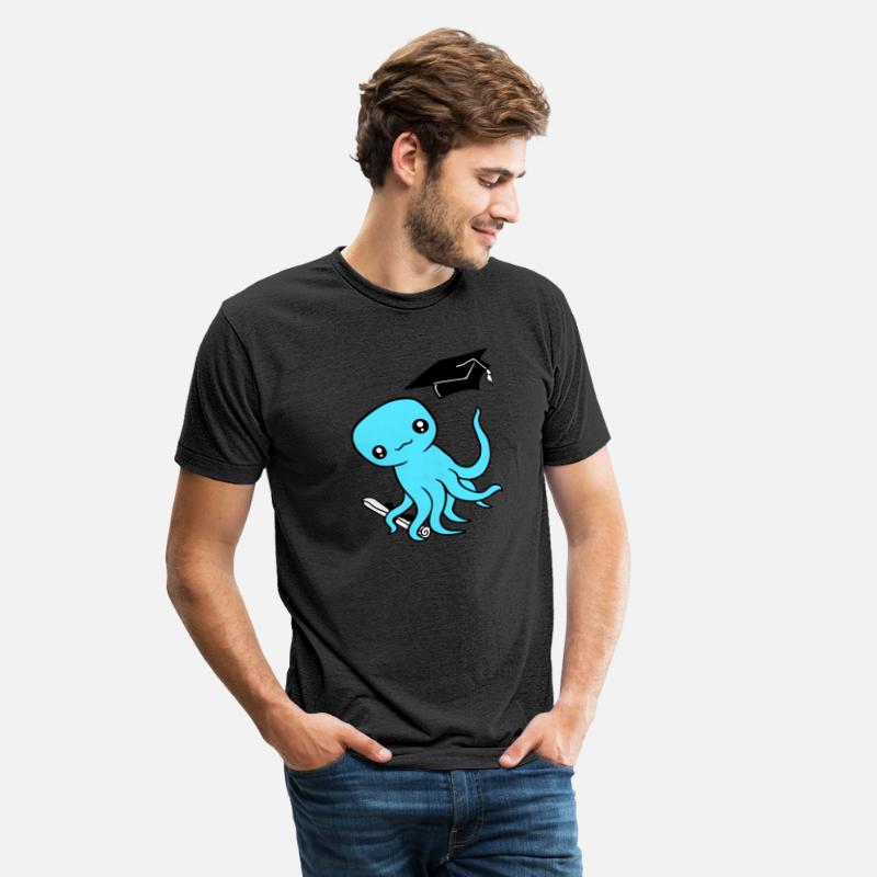 Octopus graduation high school diploma passed cute