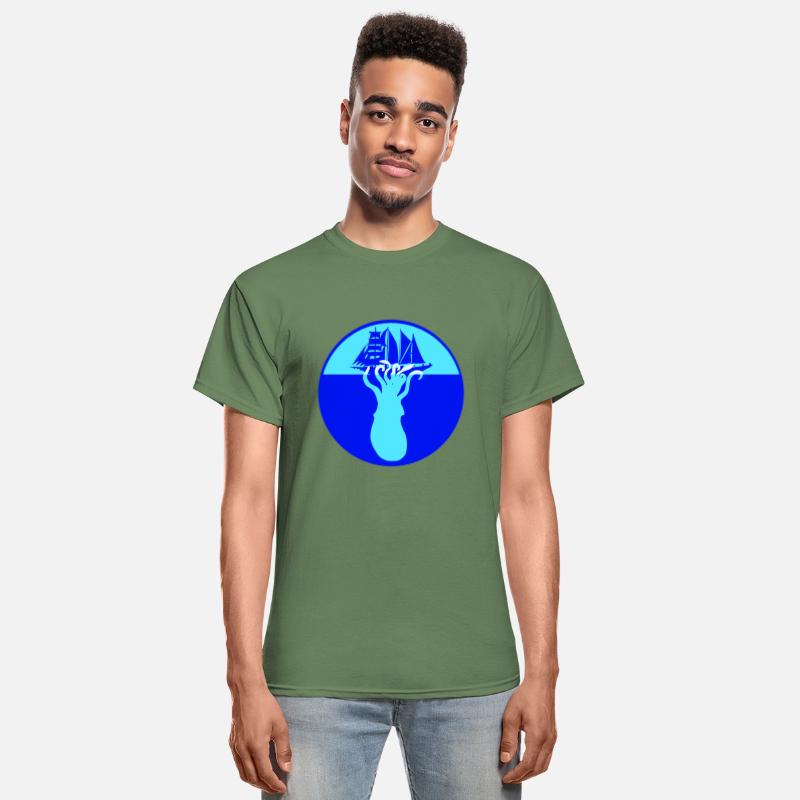 Octopus Ship Attack Sailing Sailboat Sea Monster