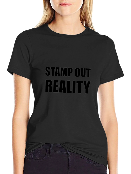 Stamp Out Reality Black Graphic Tee