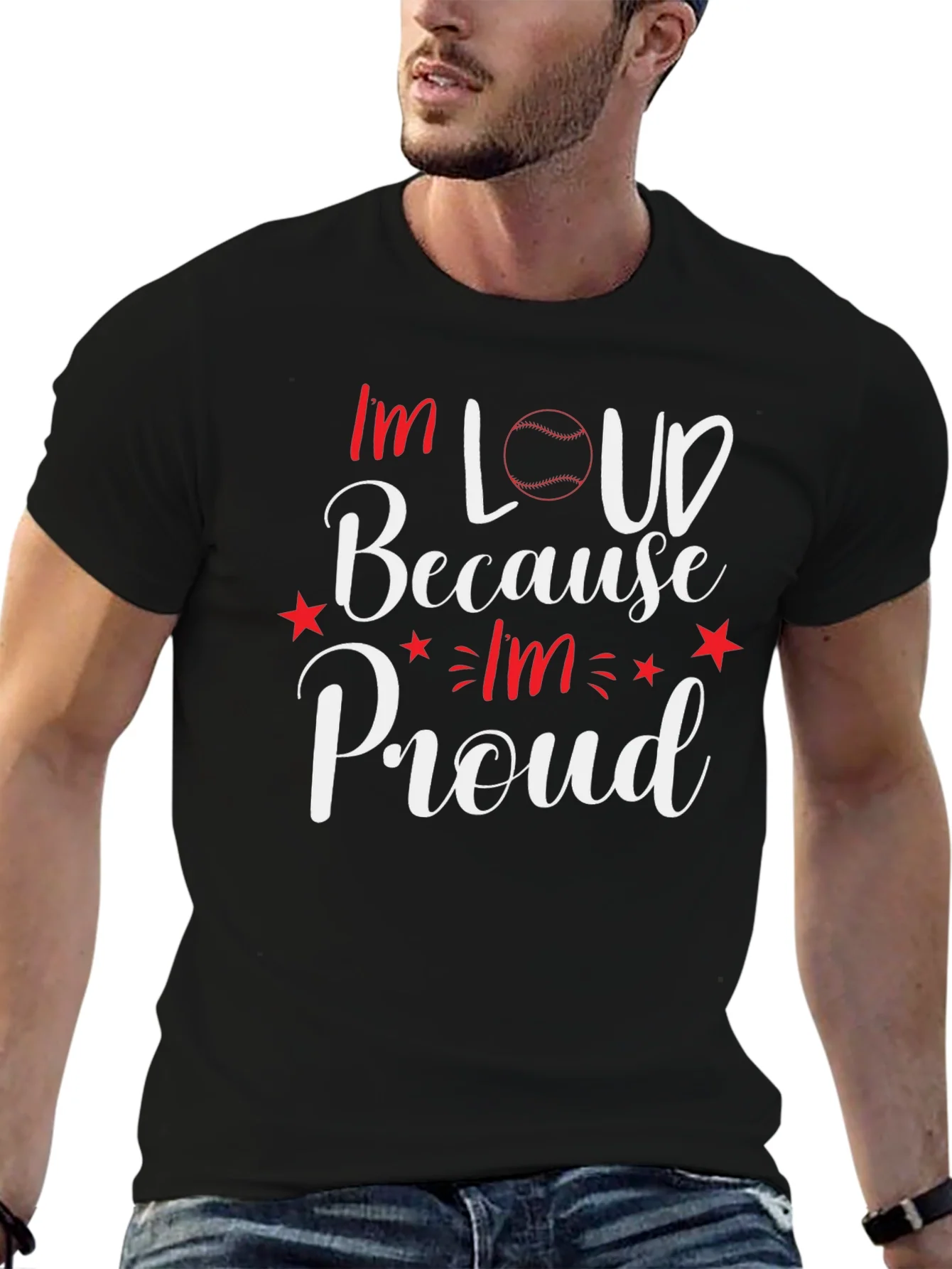 Im Loud Baseball Graphic T-Shirt