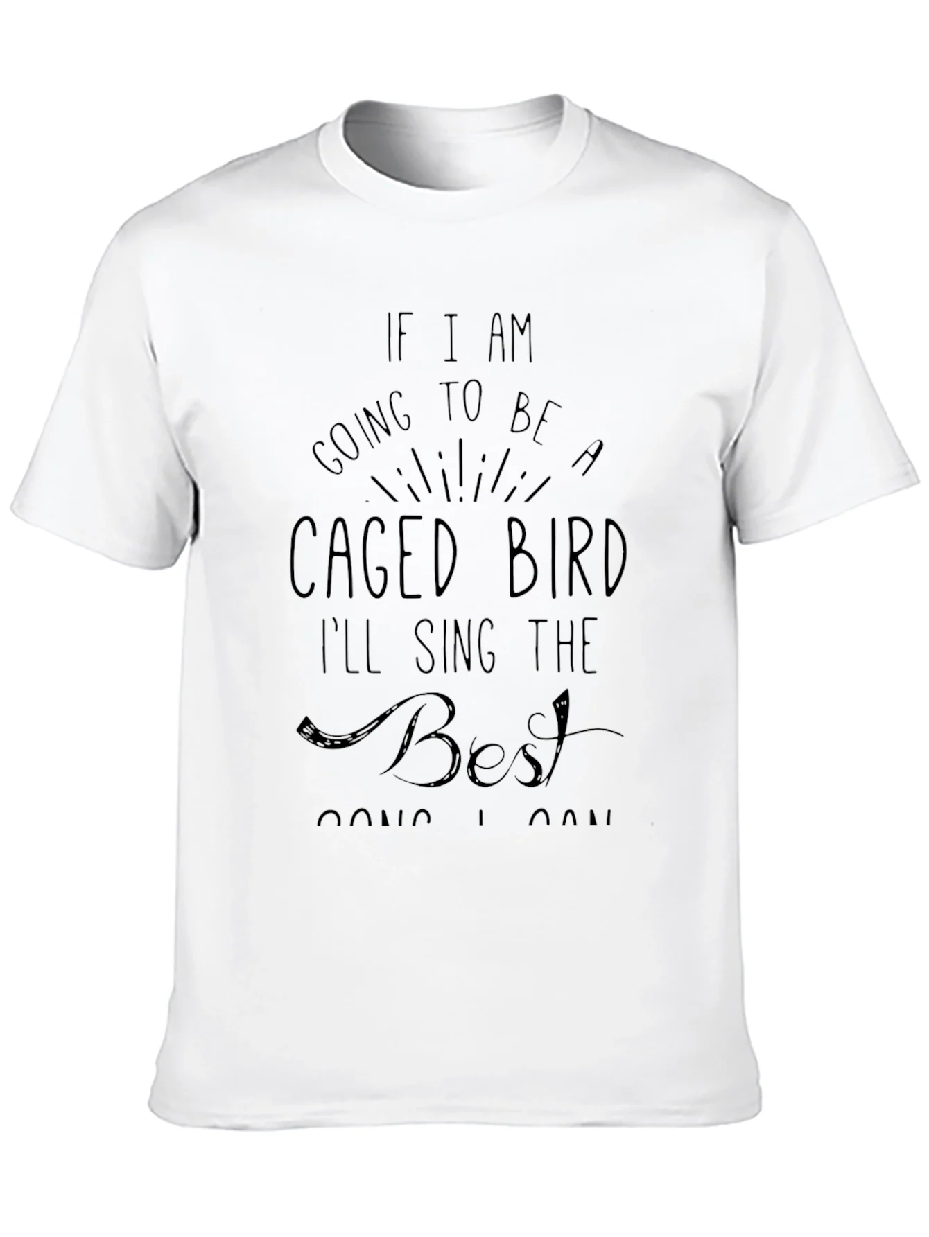 Caged Bird Graphic Tee - Express Yourself