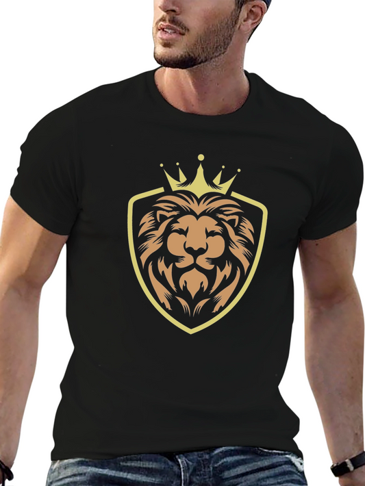 Lion King Shield Black Tee