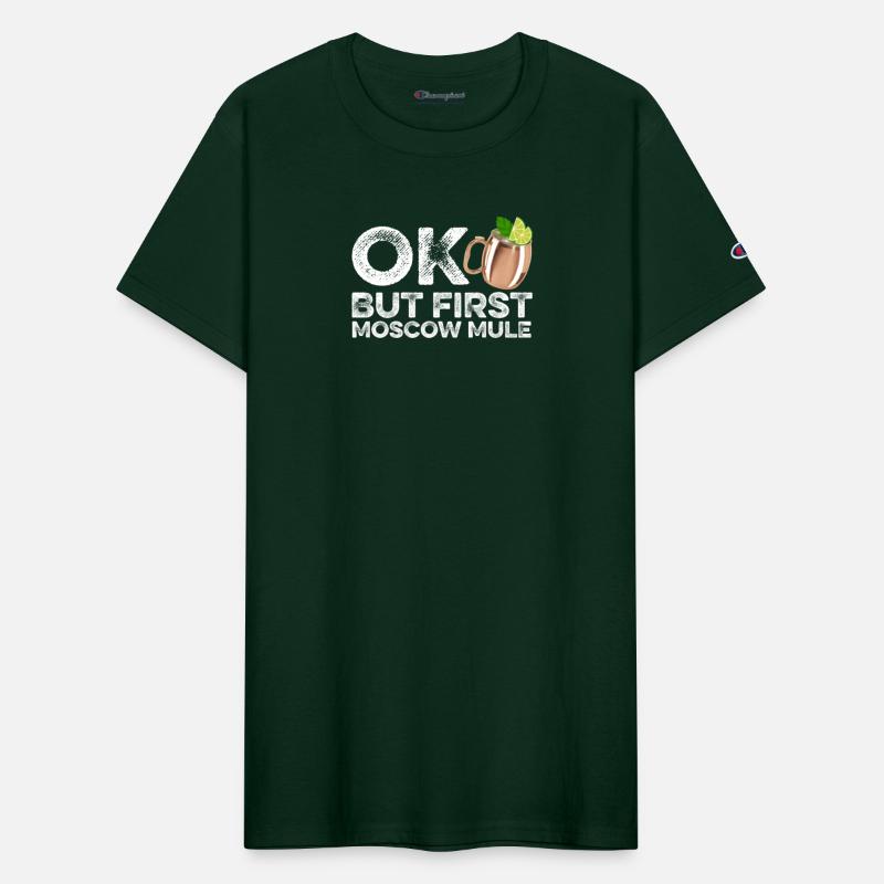 OK But First Moscow Mule Lover T-Shirt Funny Wine
