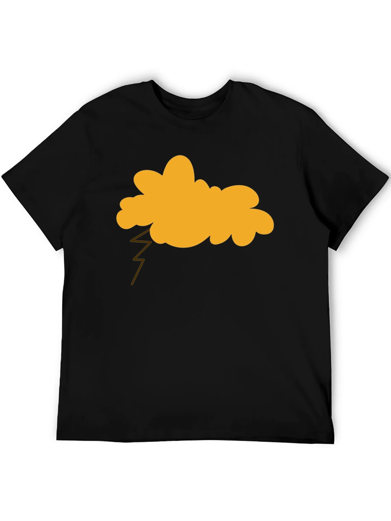 Thundercloud Graphic Tee - Black Cotton T-Shirt