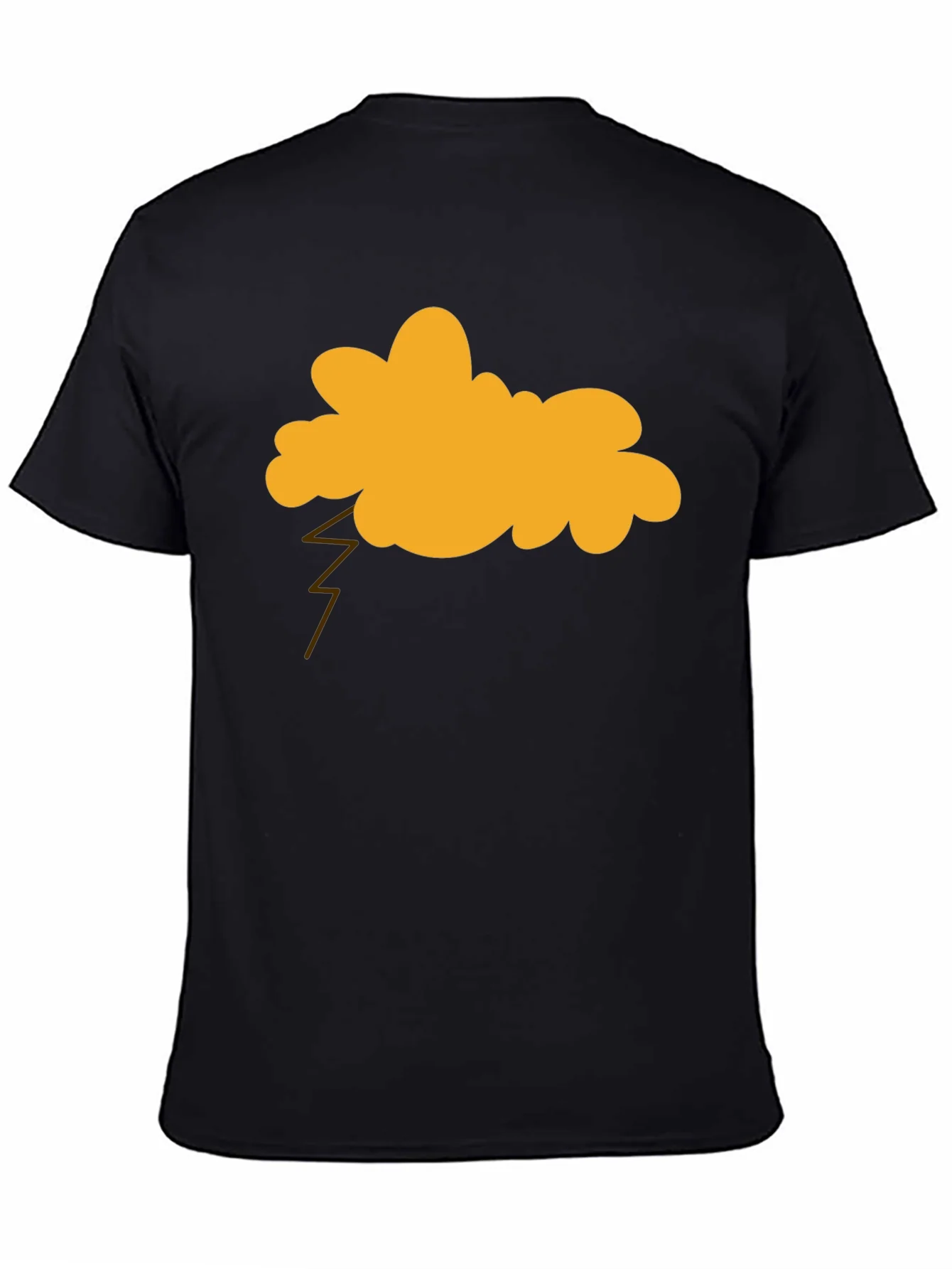 Thundercloud Graphic Tee - Black Cotton T-Shirt