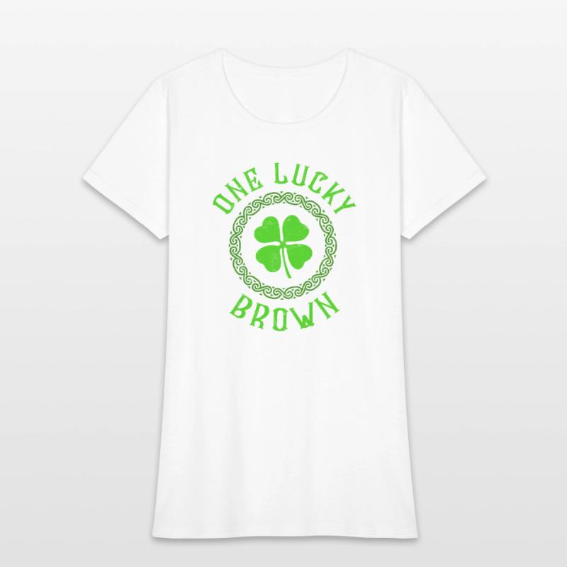 One Lucky Brown Irish Family 4 Leaf Clover